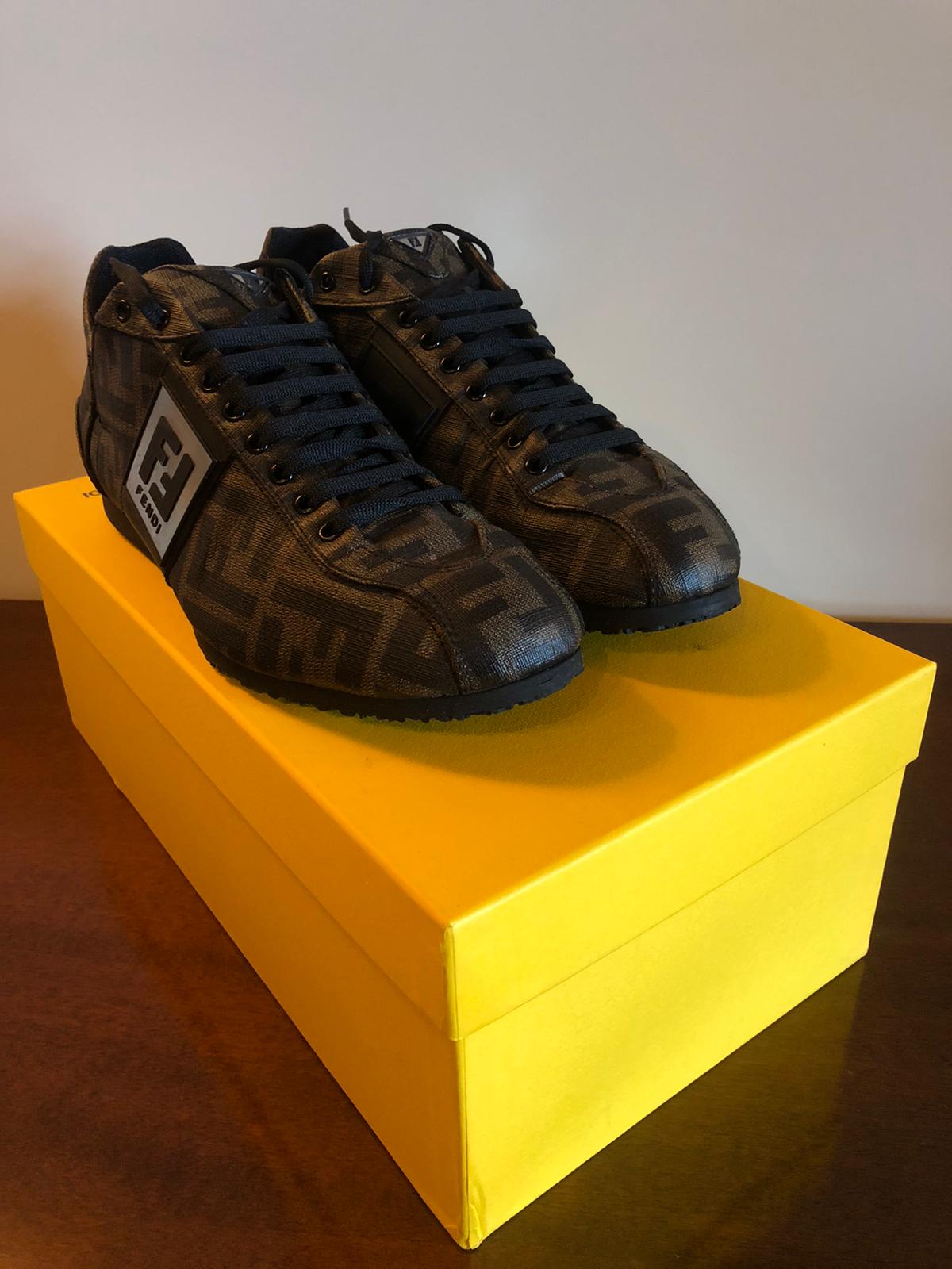 Fendi - sneakers basse in tela